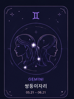 쌍둥이자리 5.21 - 6.20